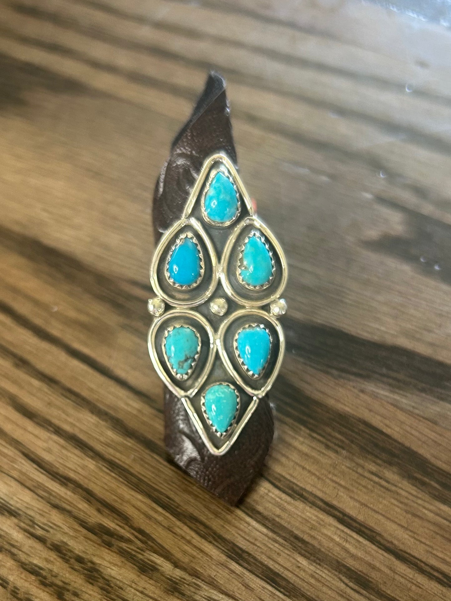 6 Stone Turquoise Ring