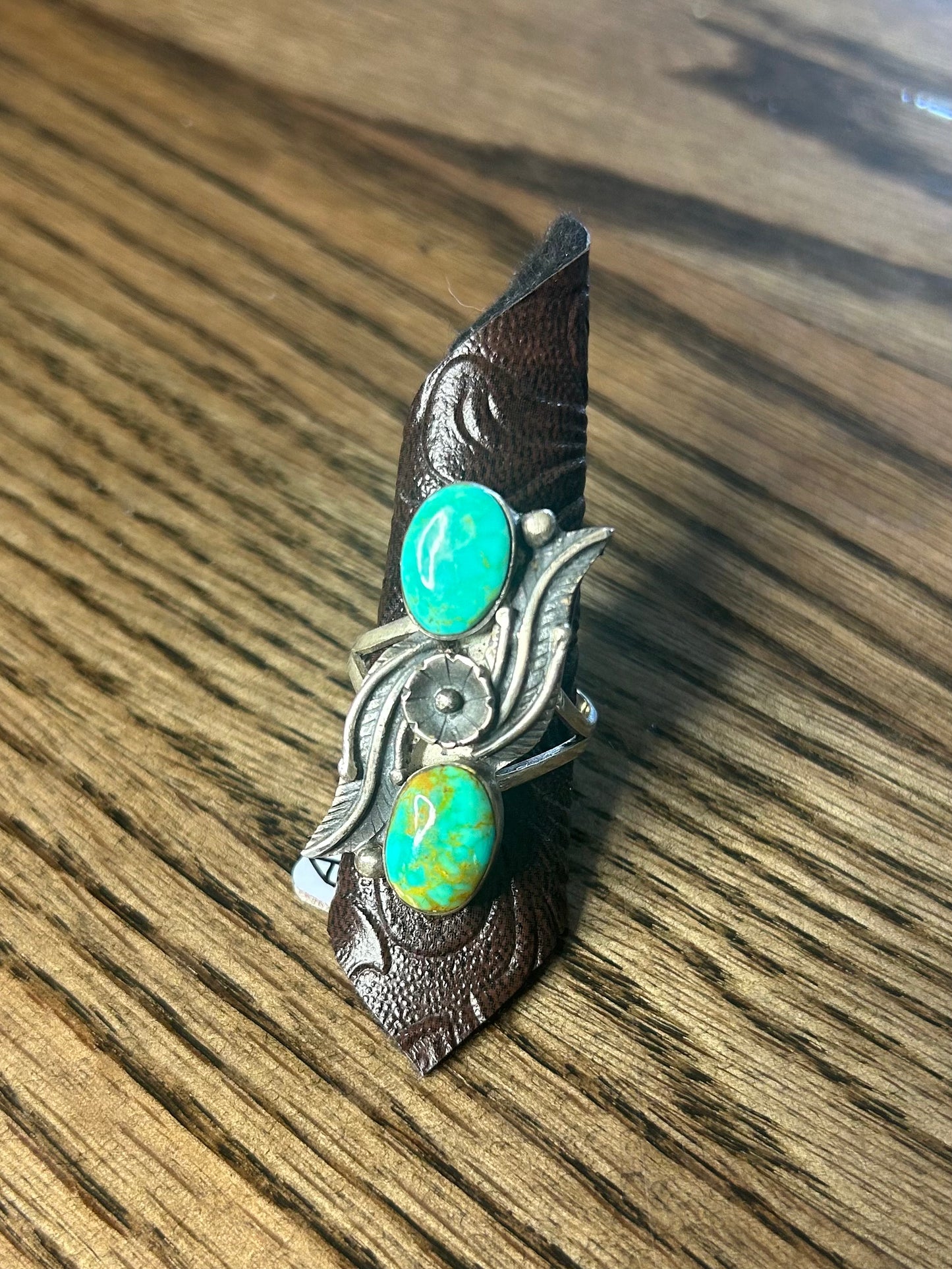 Vintage Native Made Turquoise Ring