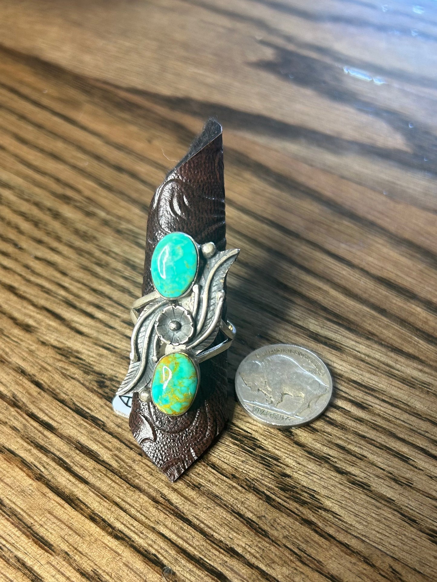 Vintage Native Made Turquoise Ring