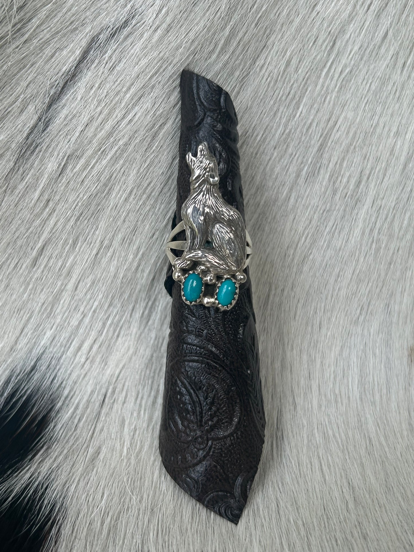 Native Made Wolf Ring