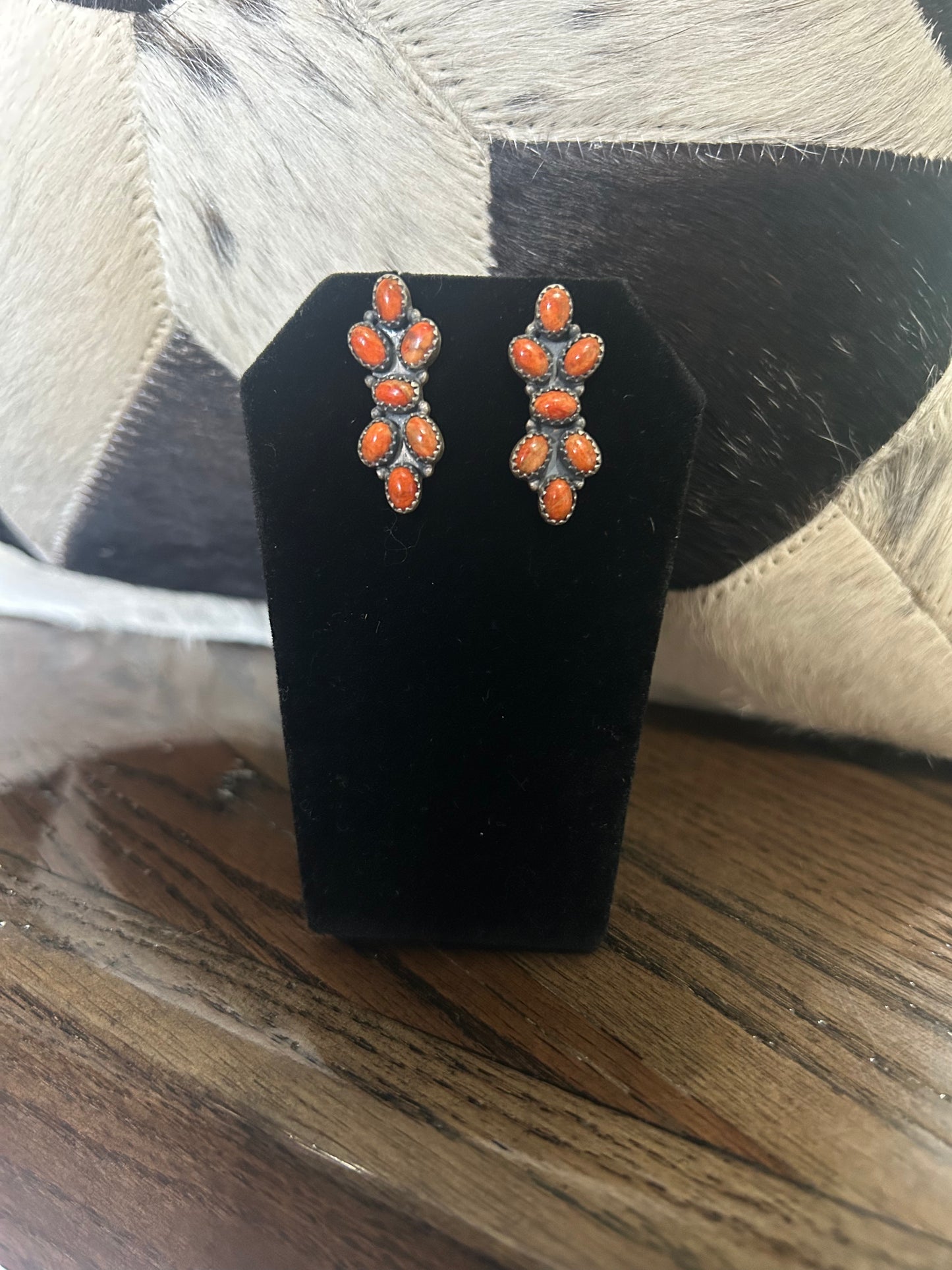 Sponge Coral Stud Earrings