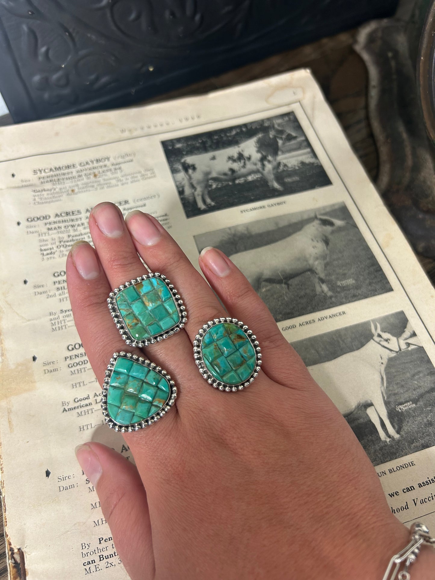 Cobblestone Mohave Turquoise Ring