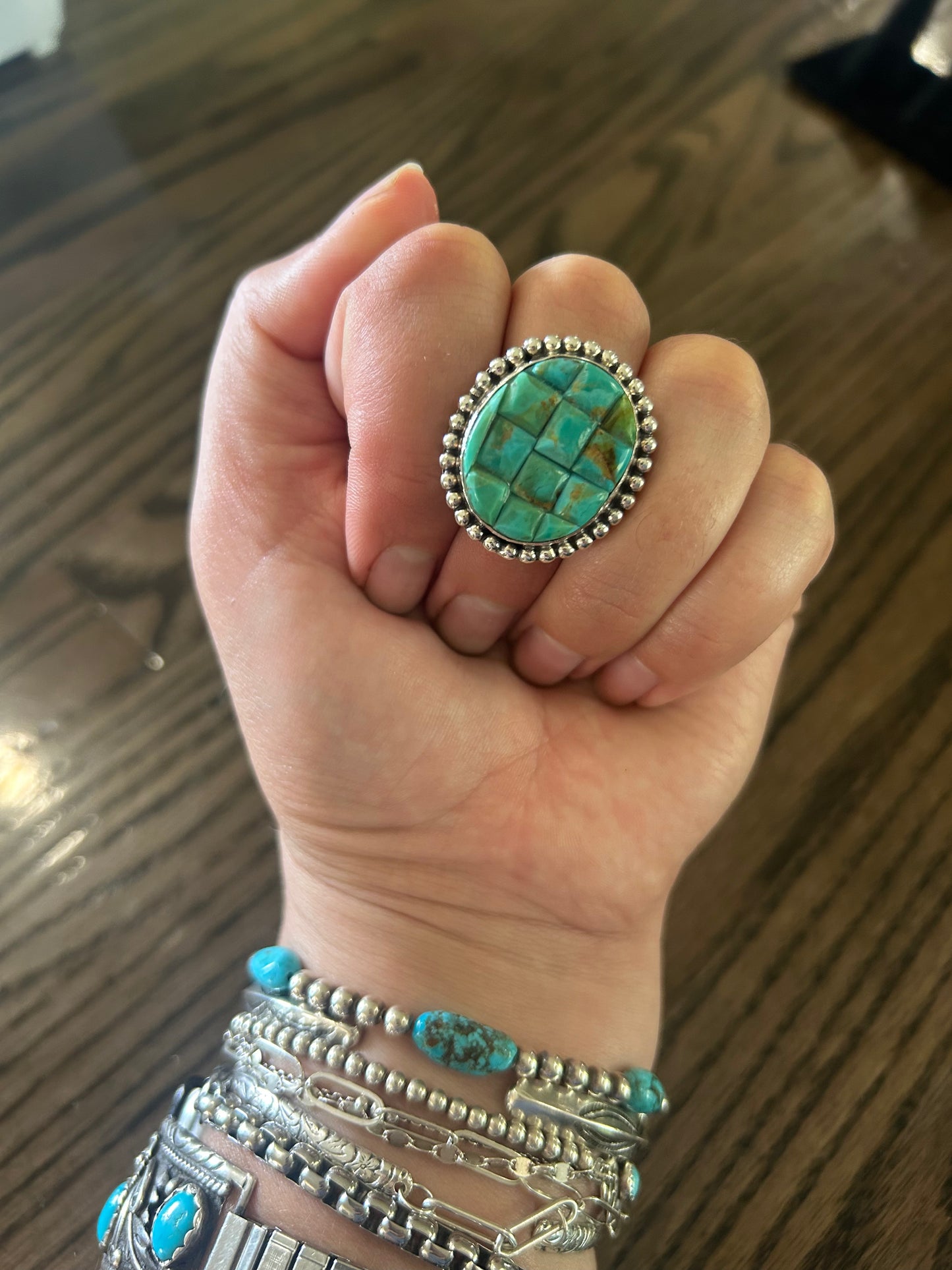 Cobblestone Mohave Turquoise Ring