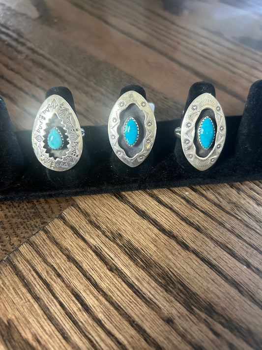 Shadowbox Turquoise Ring