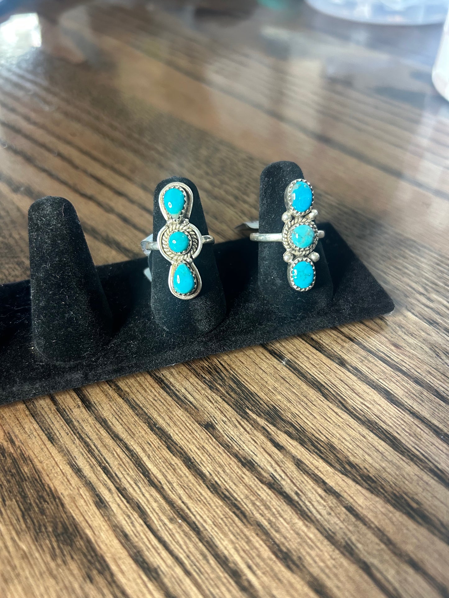 3 Stone Turquoise Ring