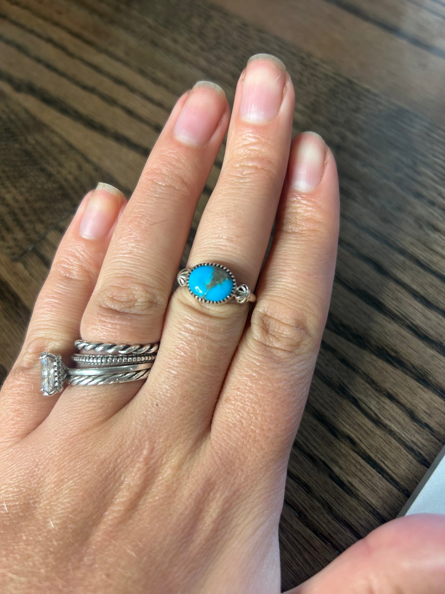 Turquoise Stacker Size 6.5 Ring