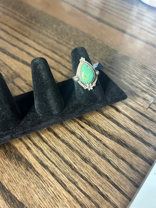 Green Turquoise Size 7 Ring