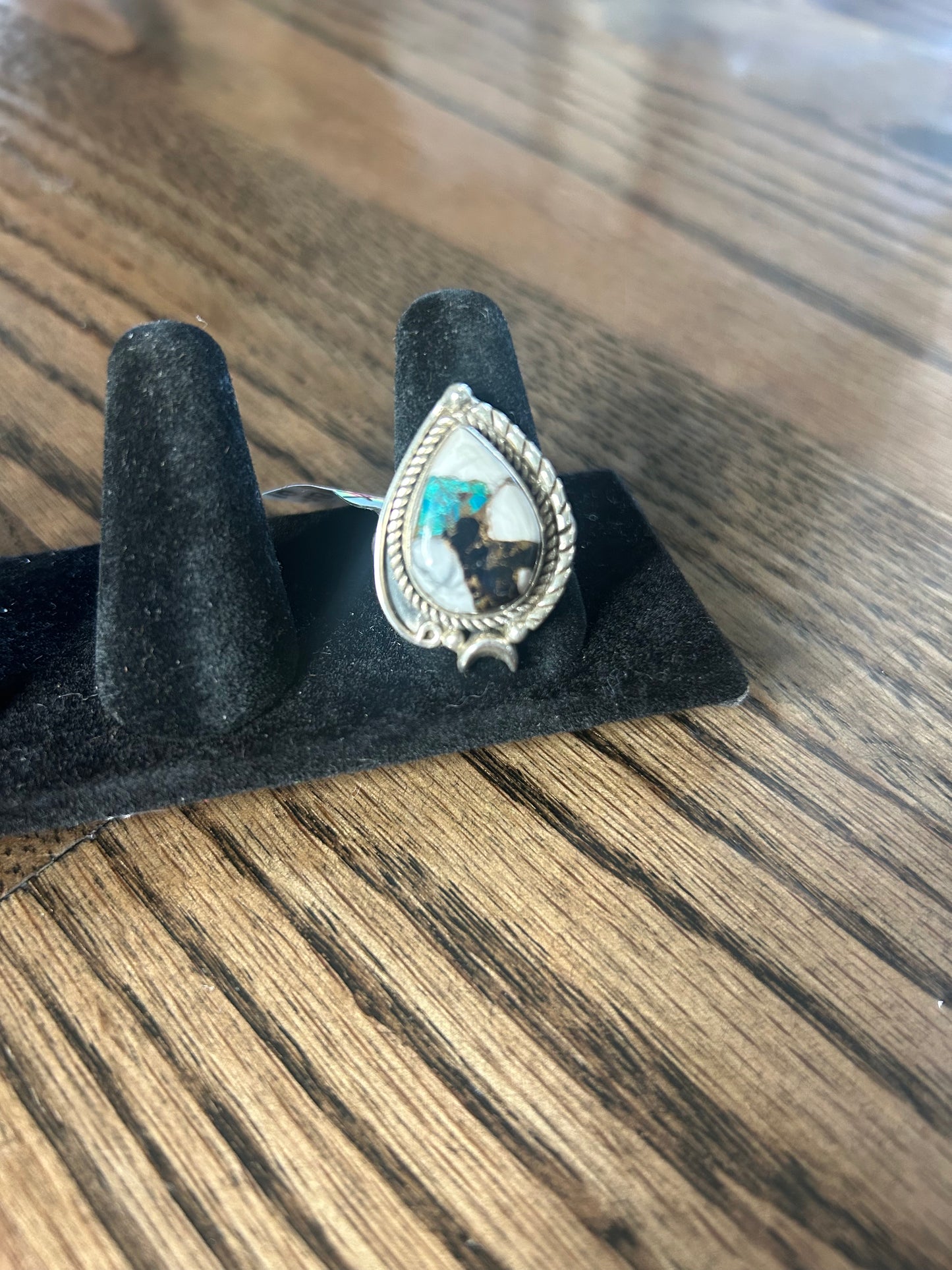 White Buffalo Turquoise Size 10 Ring