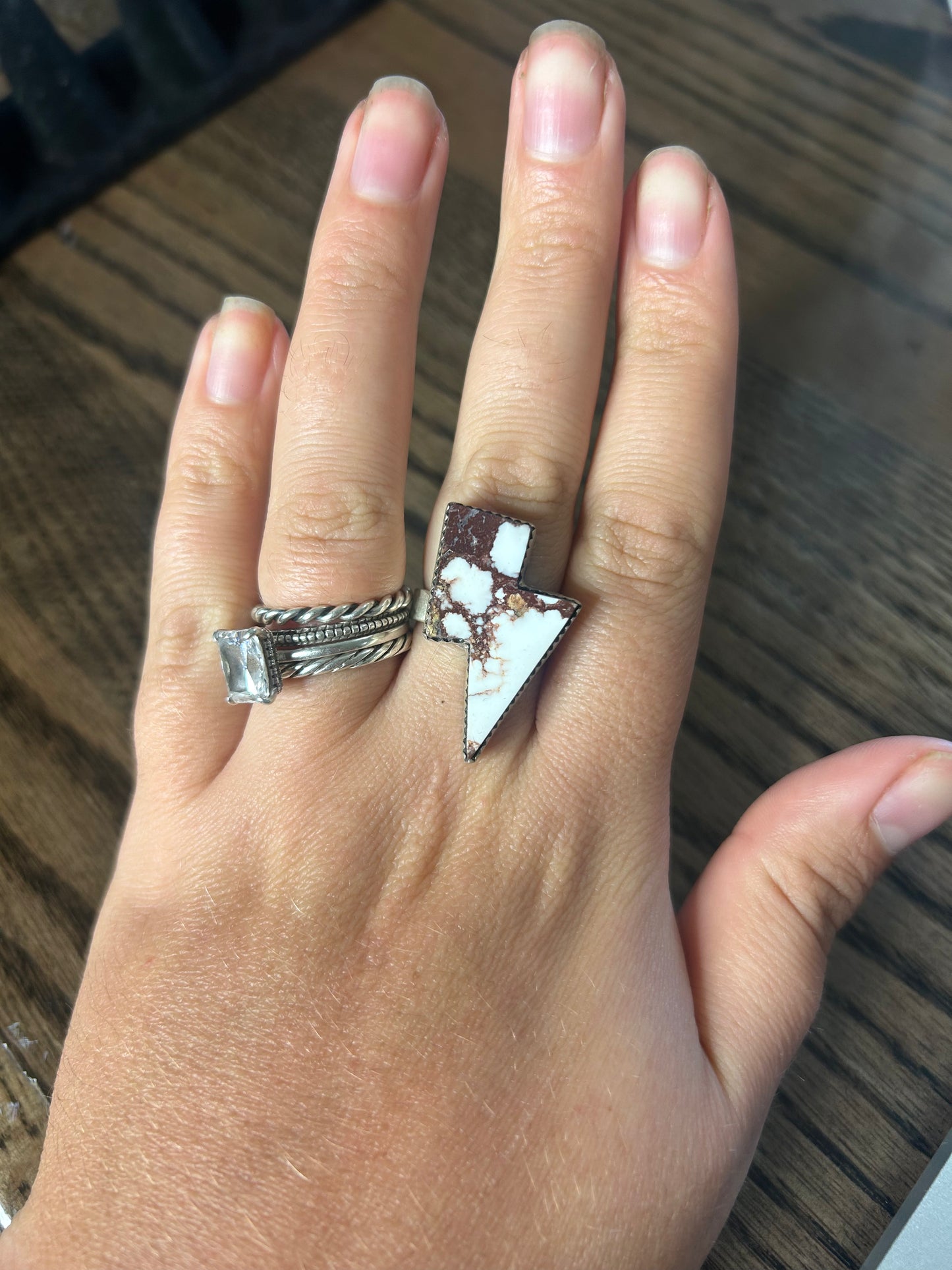Wild Horse Lightning Bolt Ring