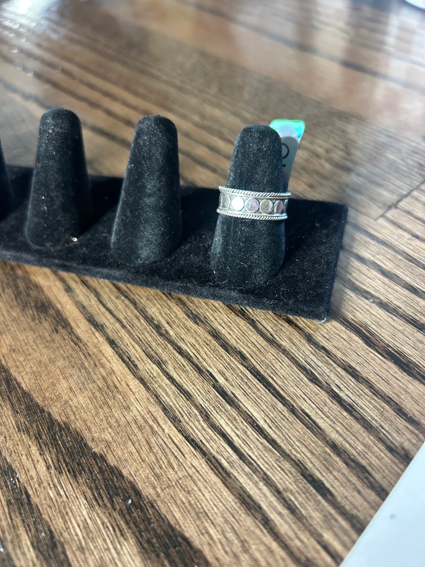 Sterling Silver Dot Size 7 Ring
