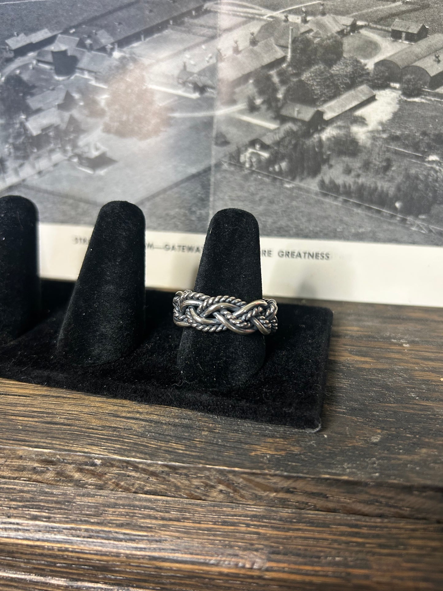 Double Braid Sterling Silver Ring