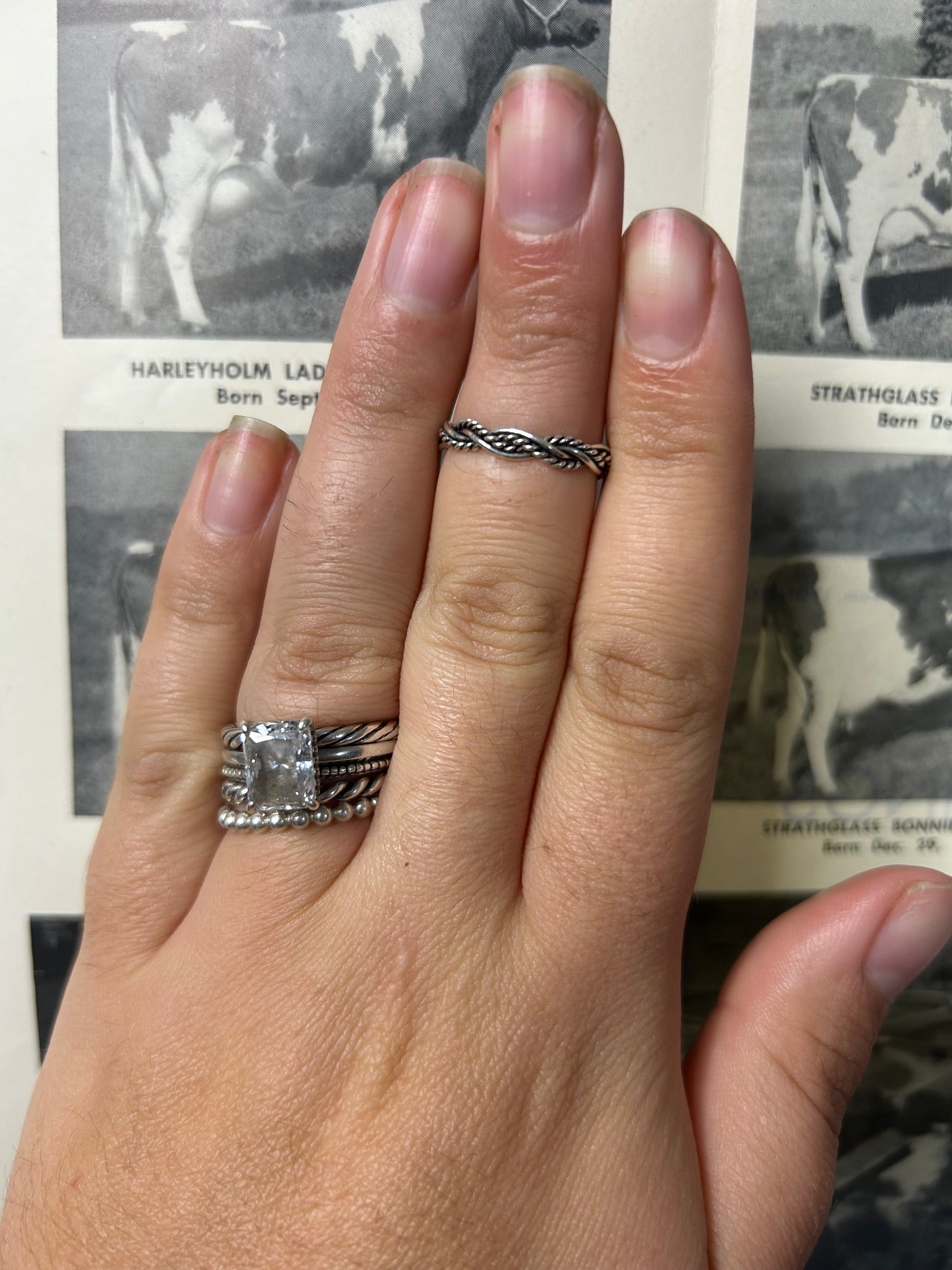 Braided Sterling Silver Stacker Ring