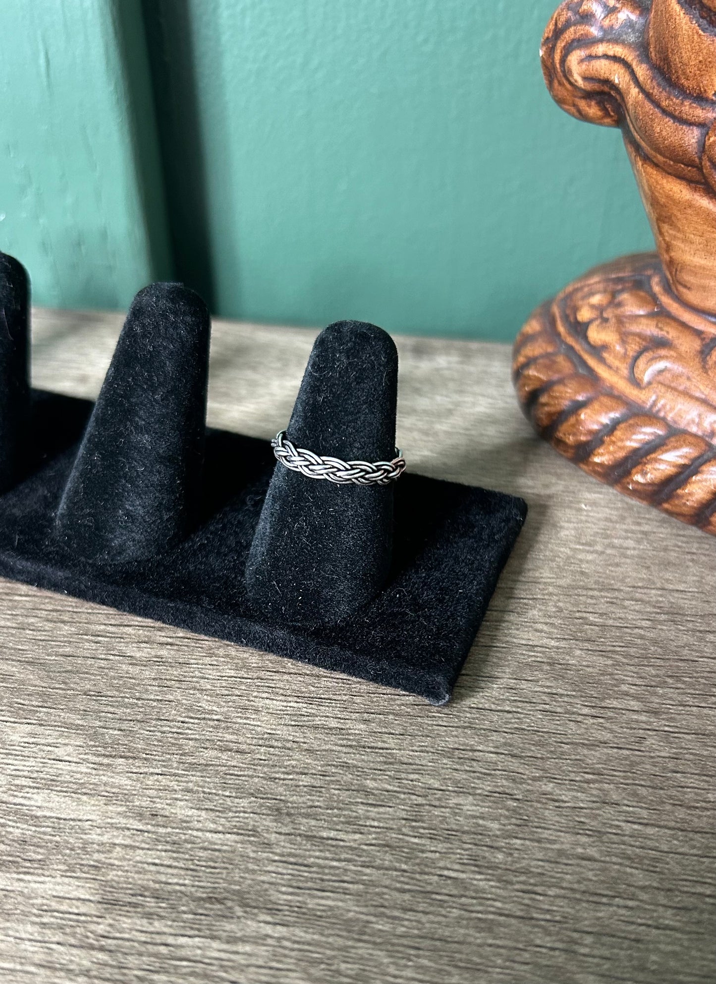 Double Weave Braid Stacker Ring