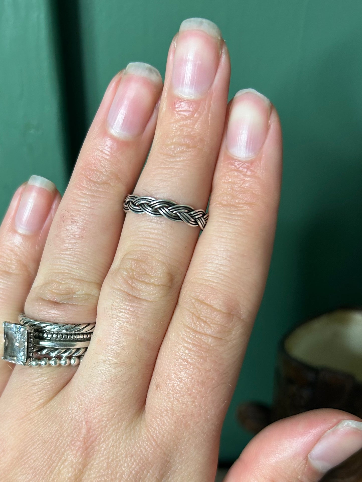 Triple Weave Braid Ring