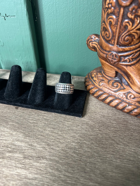Triple Row Dot Ring