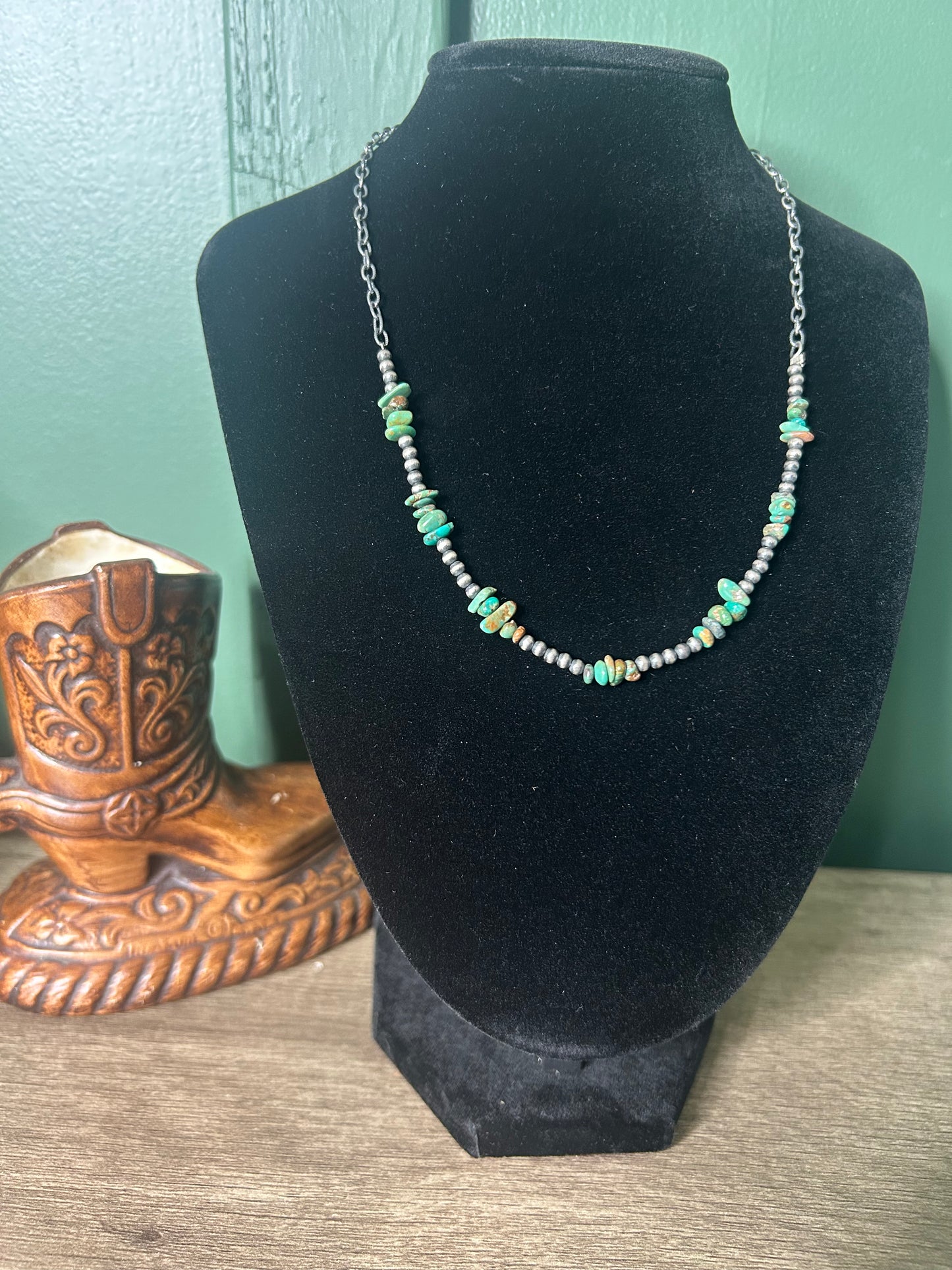 3mm Pearls & Turquoise Beads