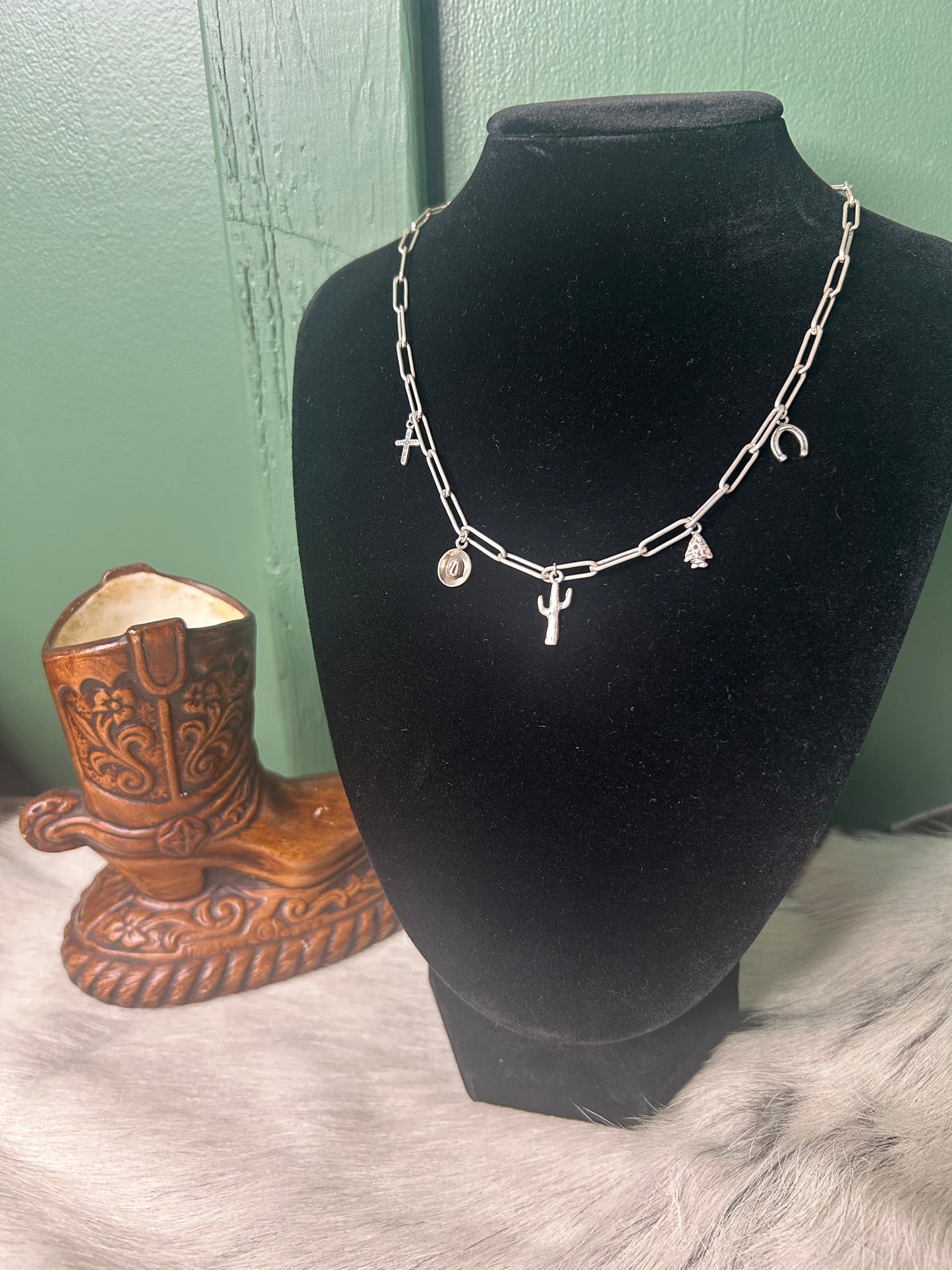 Sterling Silver Charm Necklace