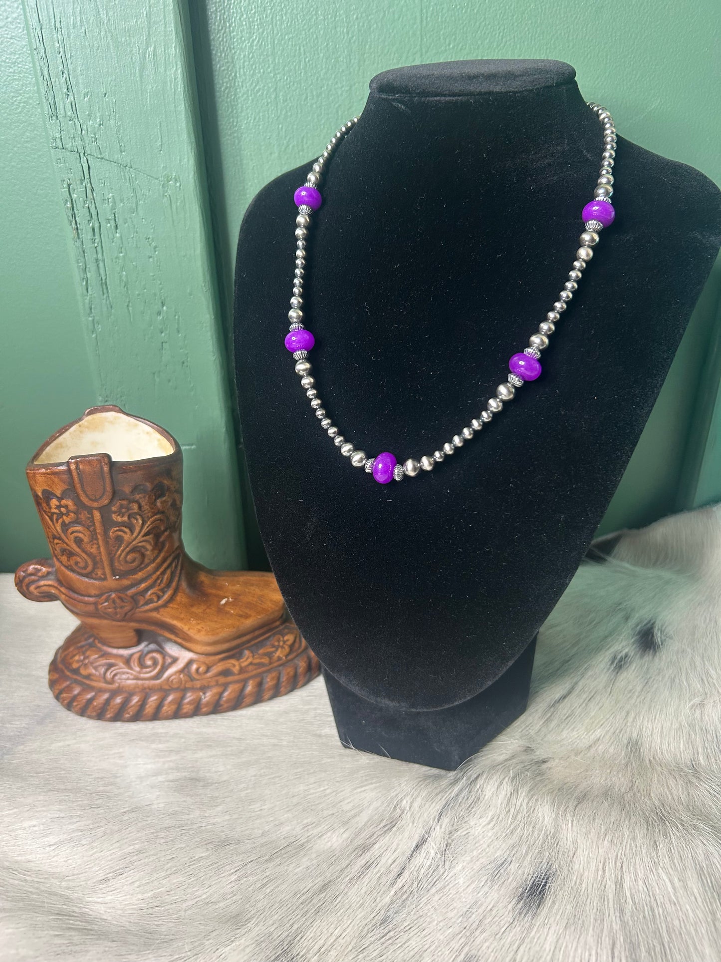 Pearl & Purple Quartz Necklace
