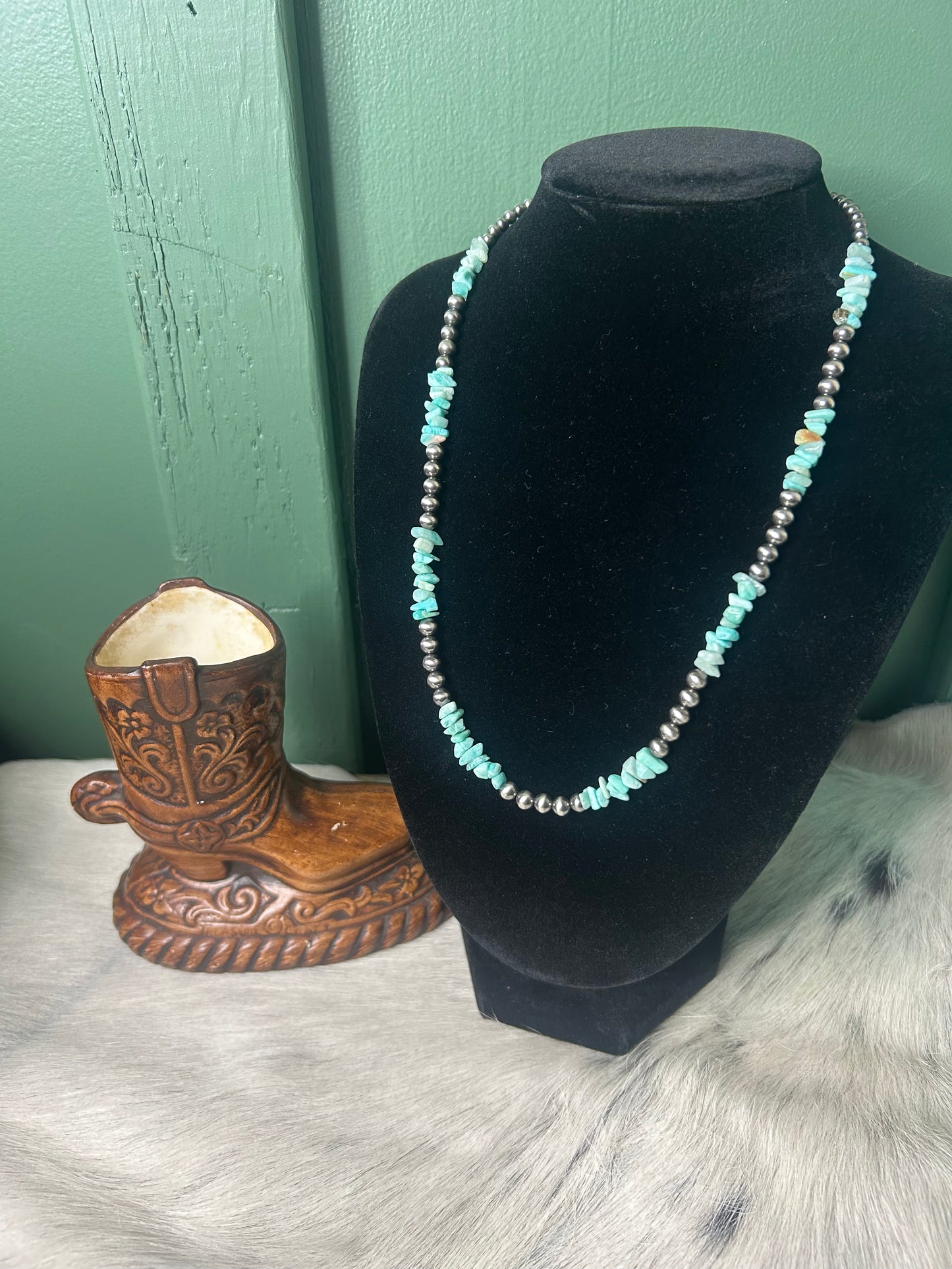 Larimar Chip Necklace