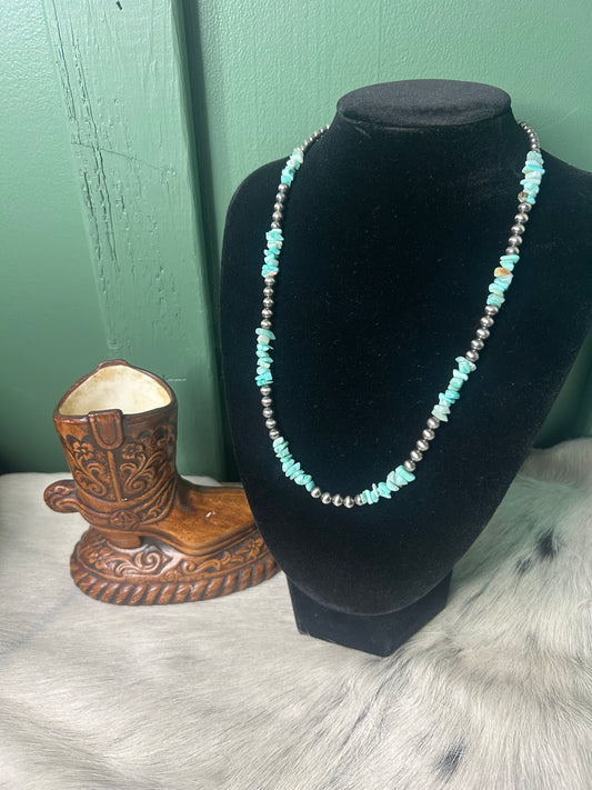Larimar Chip Necklace