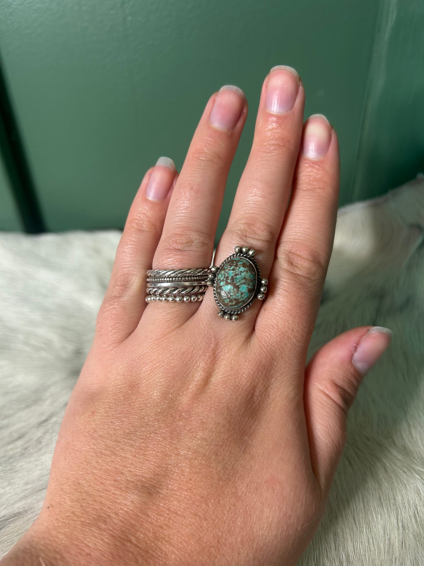 Mine 8 Turquoise Size 8.5 Ring