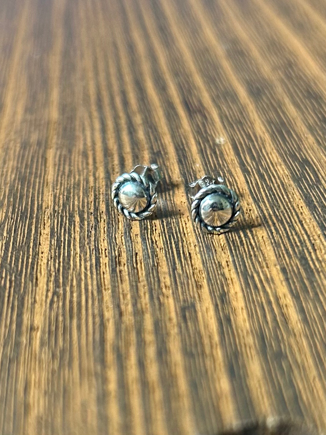 Dainty Mini Concho Stud Earring