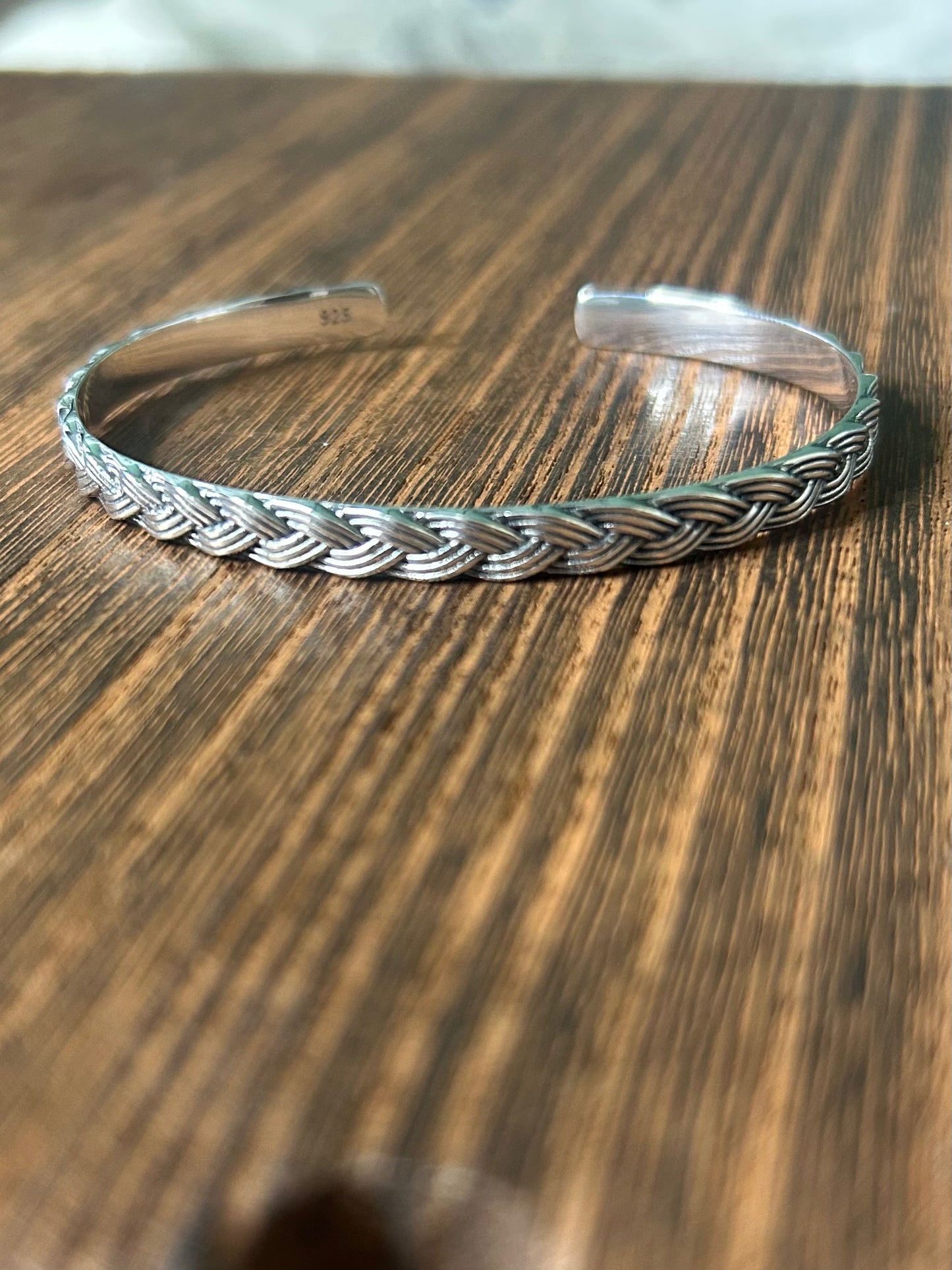 Triple Braid Sterling Silver Cuff