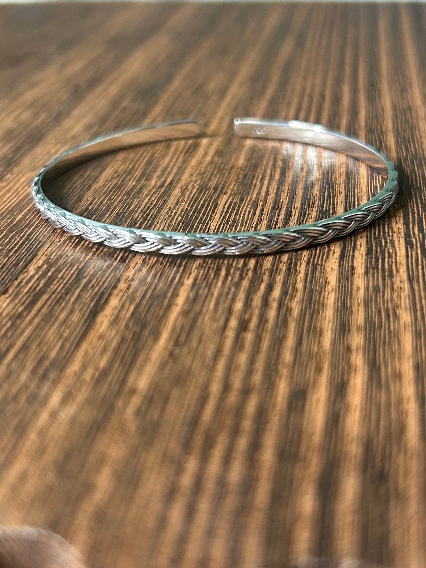 Triple Braid Sterling Silver Cuff
