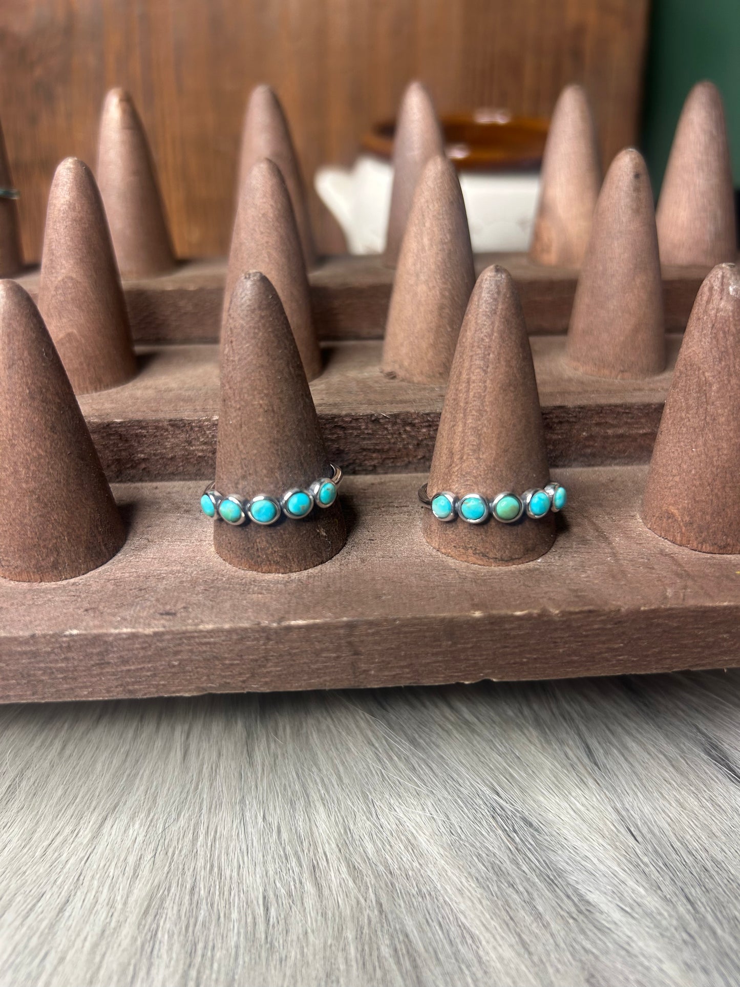 5 Stone Turquoise Band