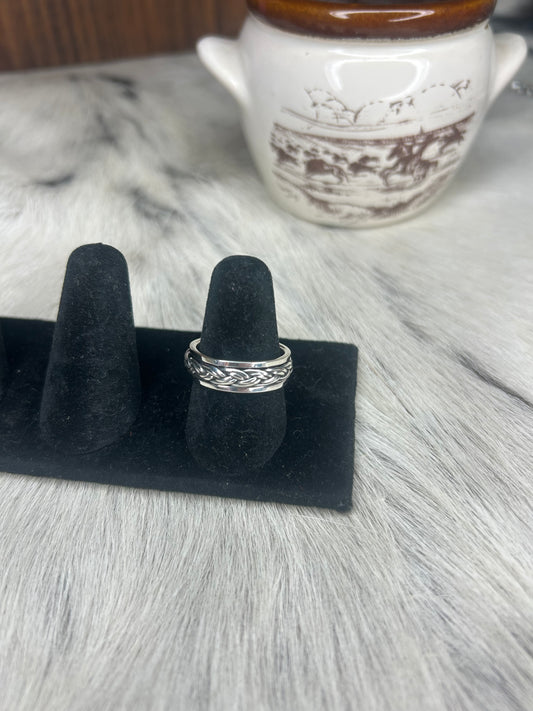 Triple Braid Spinner Ring