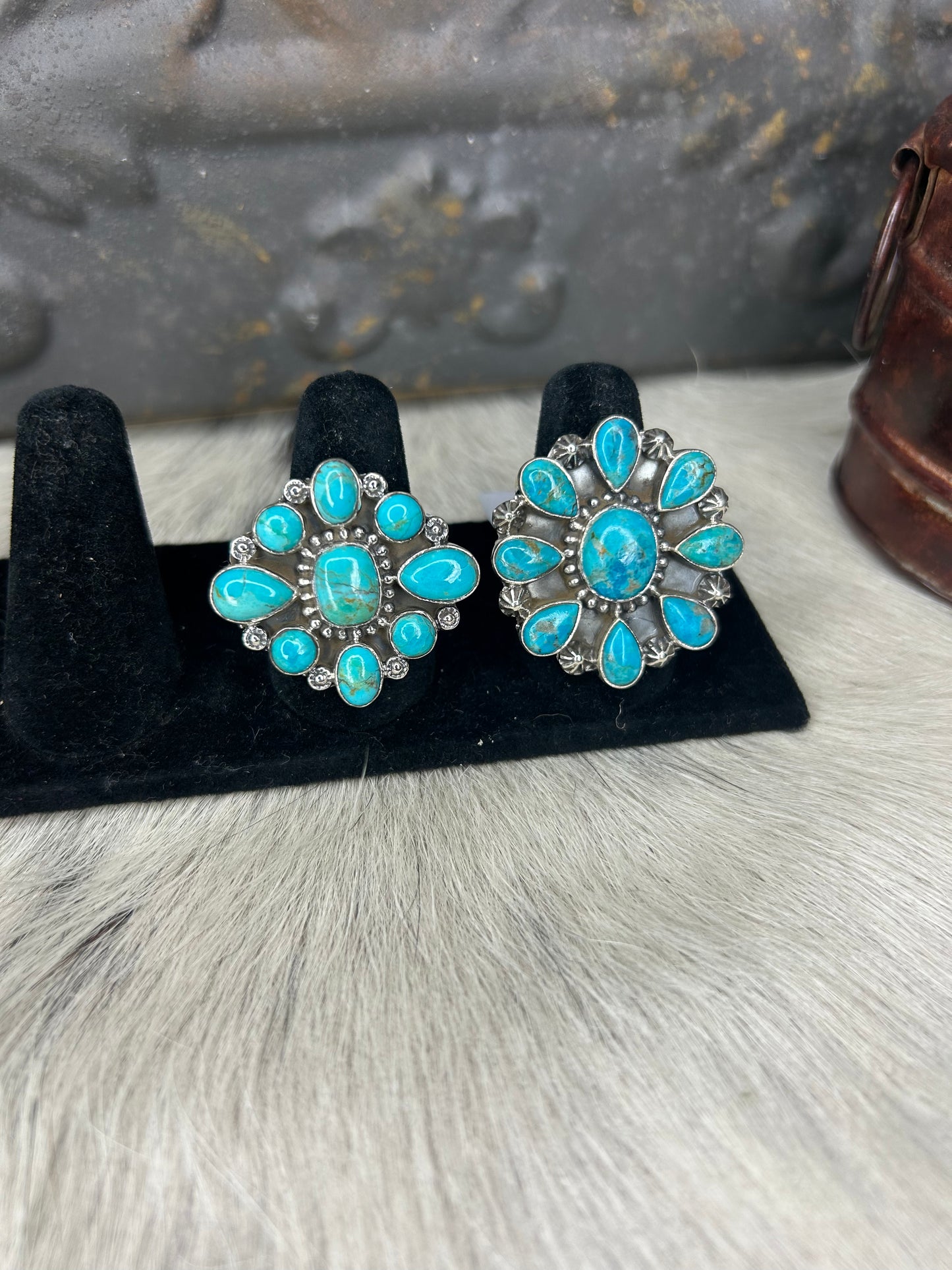 Turquoise Cluster Ring
