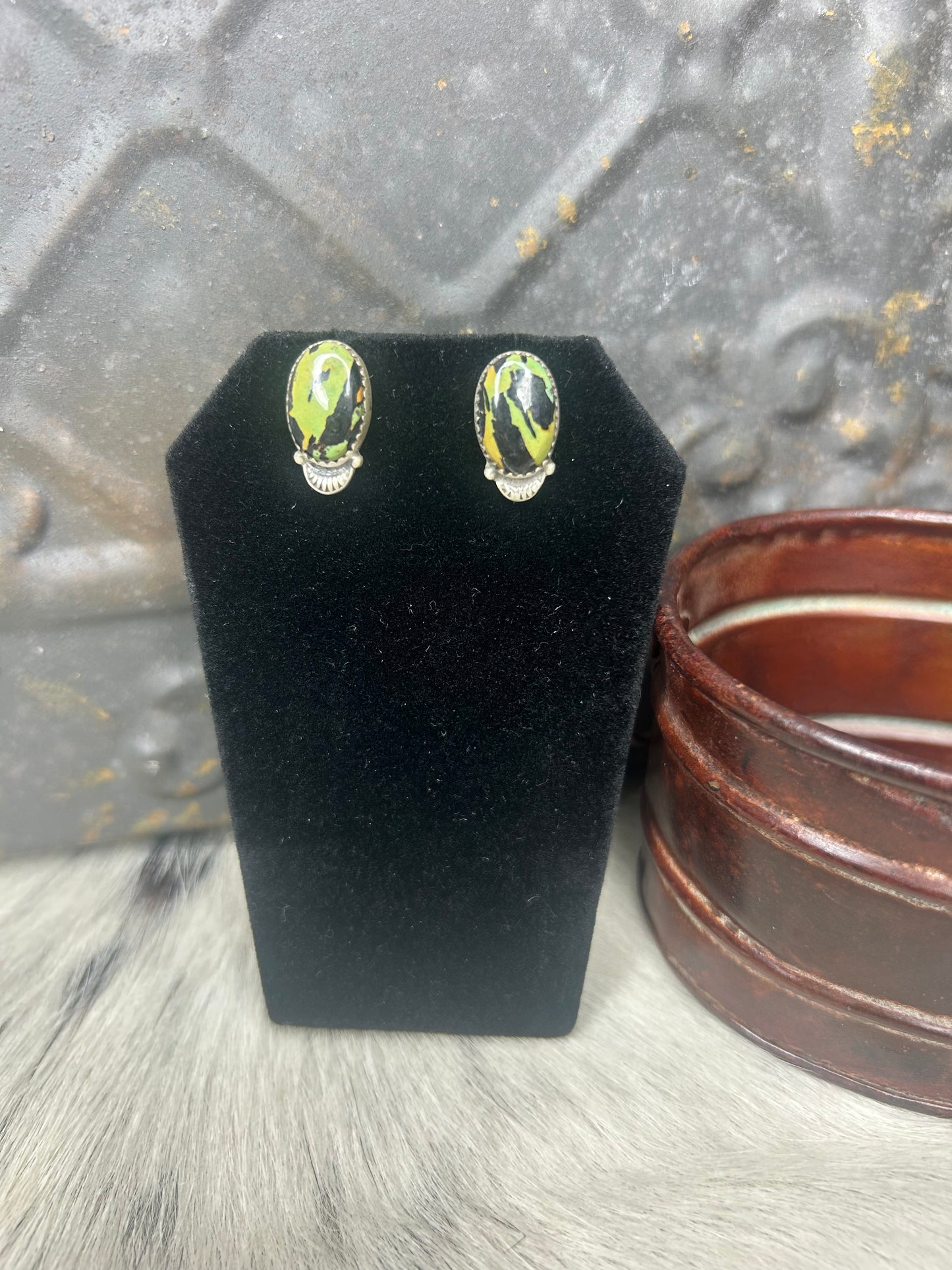 Blackjack Turquoise Earrings