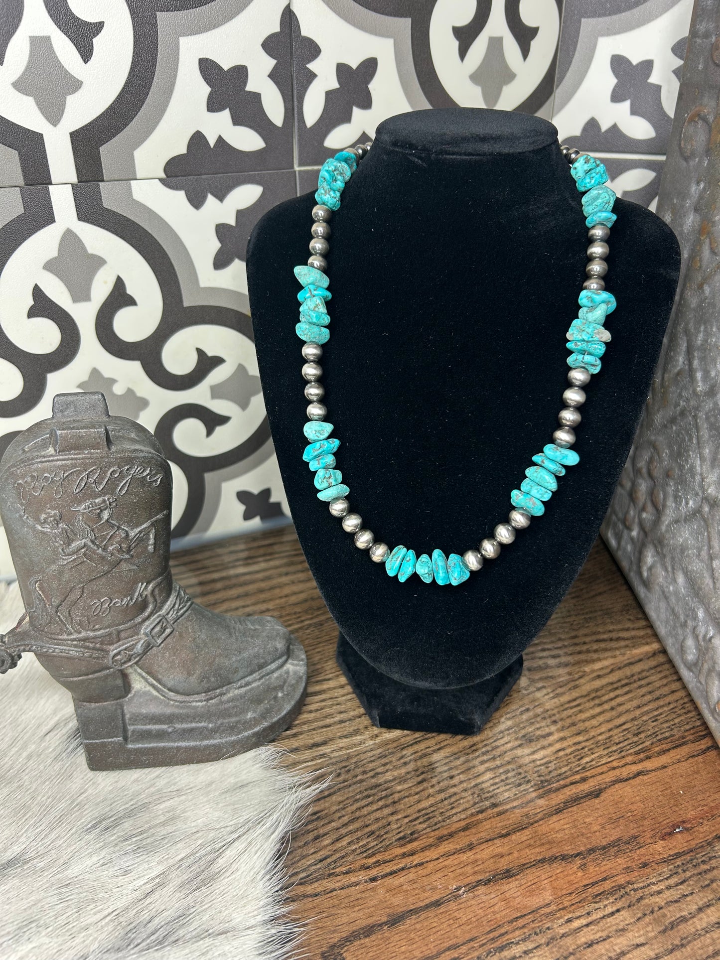 Turquoise Nugget Necklace