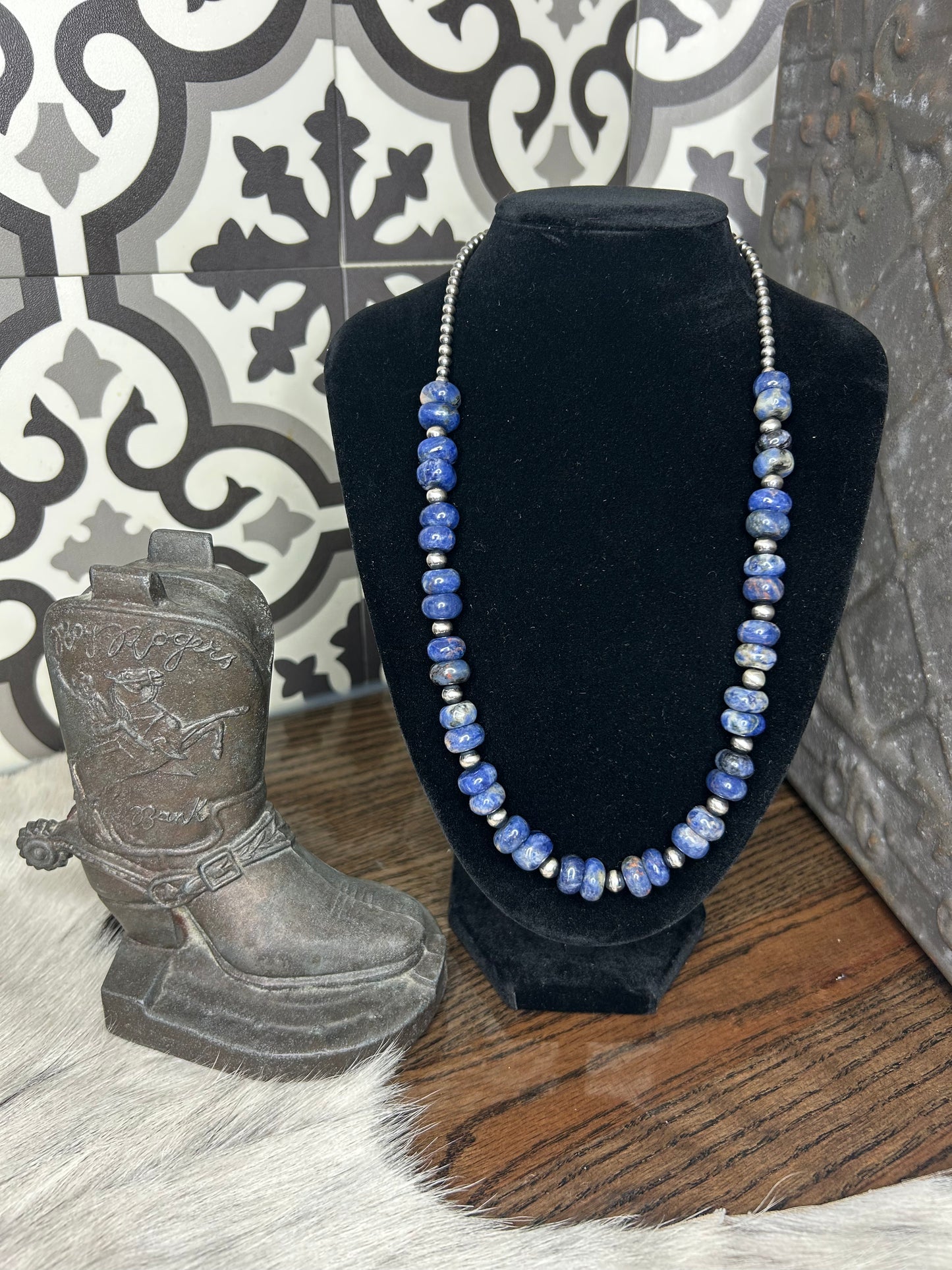 Sodalite Rondelle Necklace