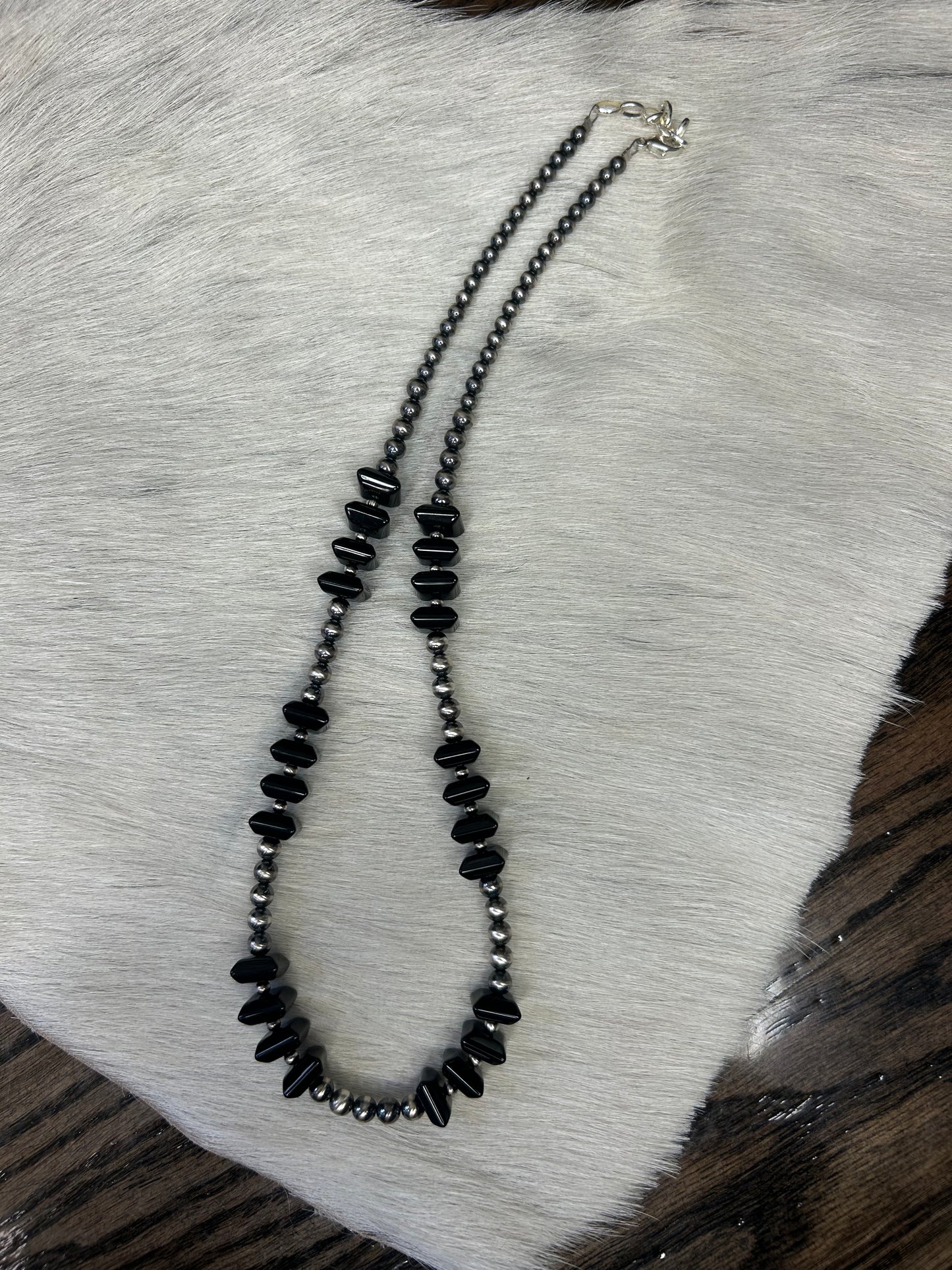 Black Onyx Square Necklace