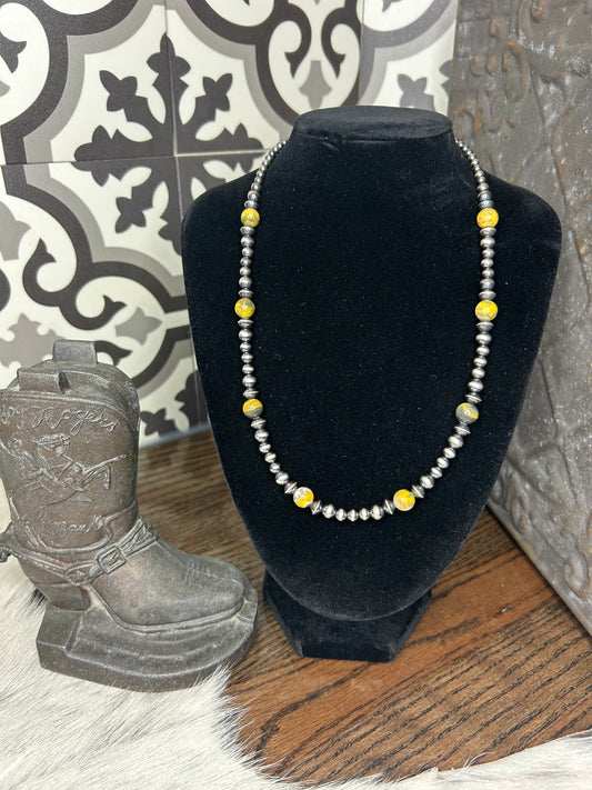 Bumble Bee Jasper Necklace