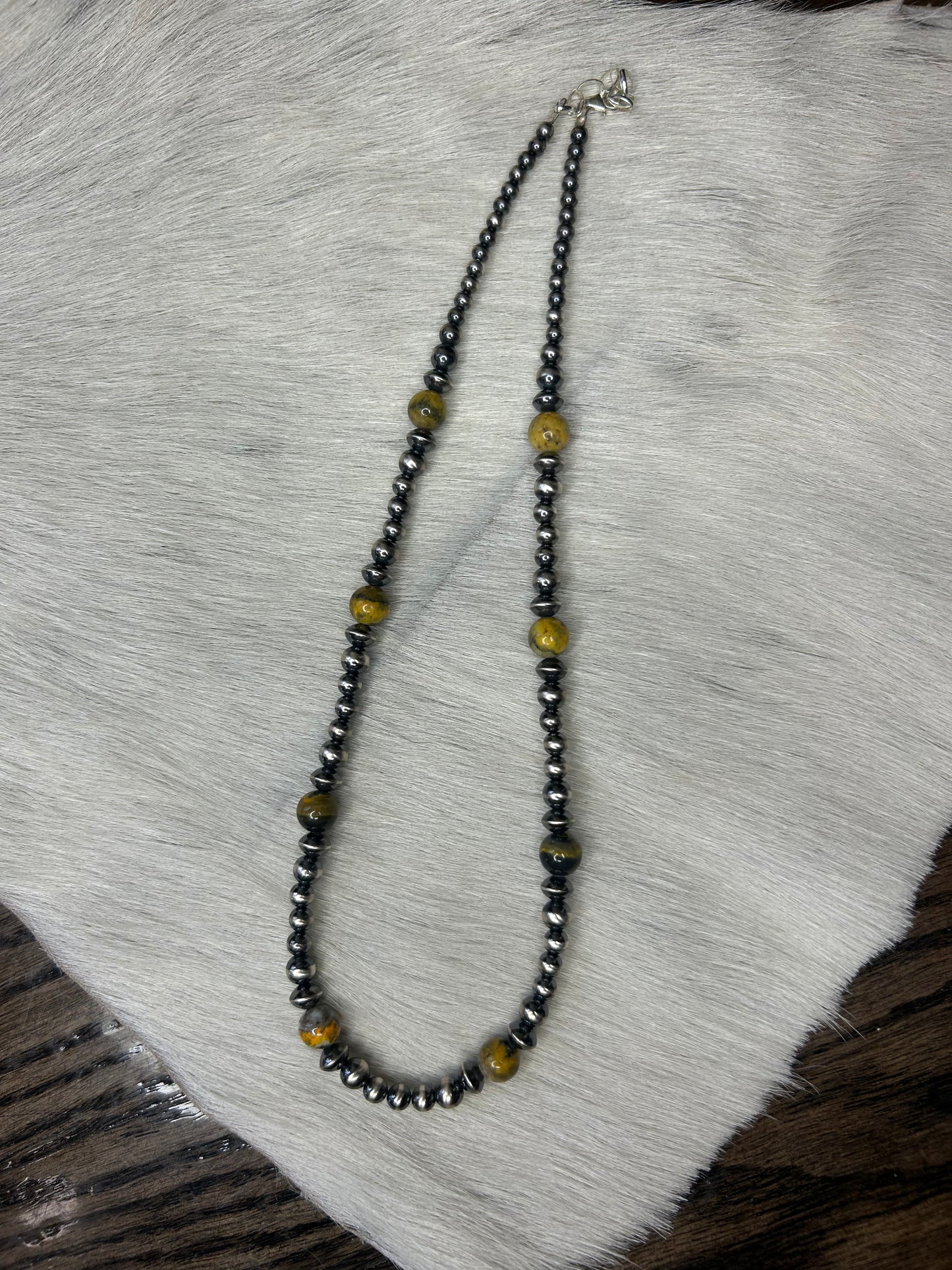 Bumble Bee Jasper Necklace