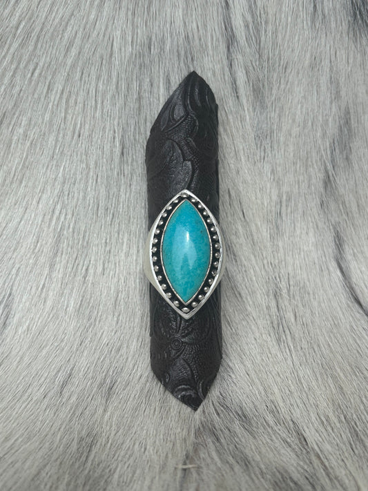 Vintage Large Turquoise Ring