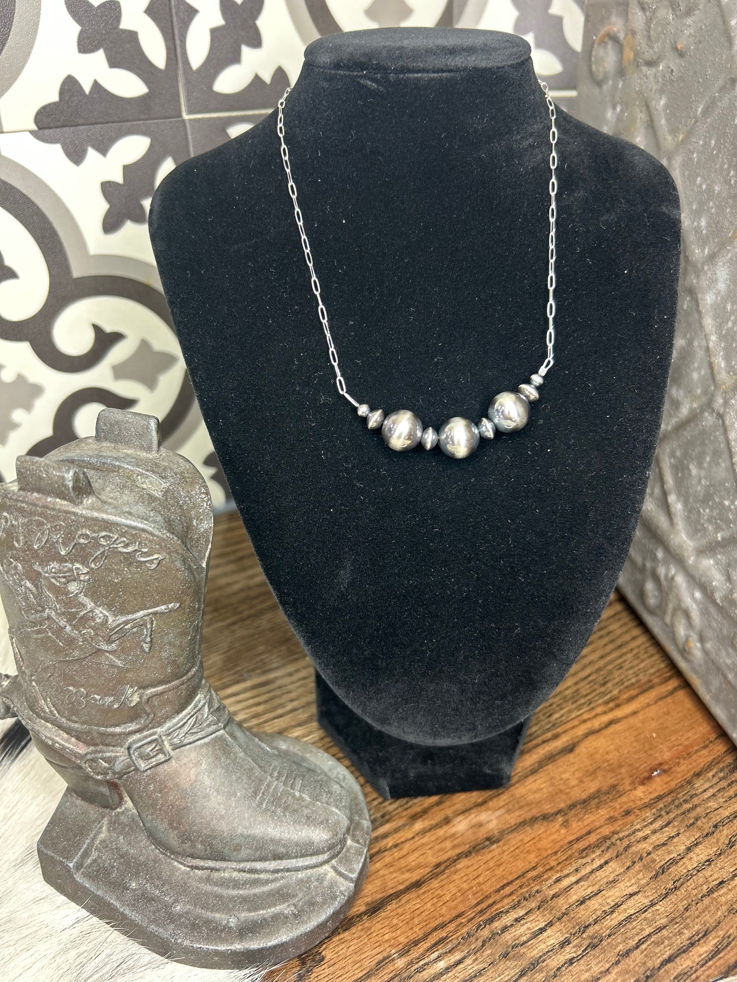12mm Pearl Bar Necklace