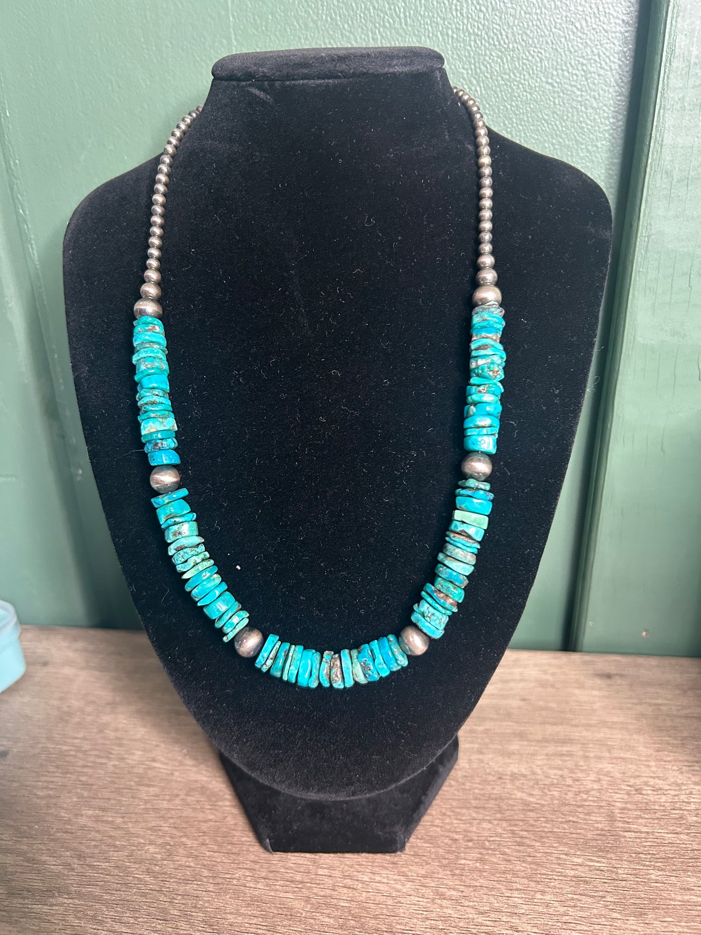 Turquoise & Pearl Necklace