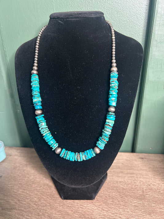 Turquoise & Pearl Necklace