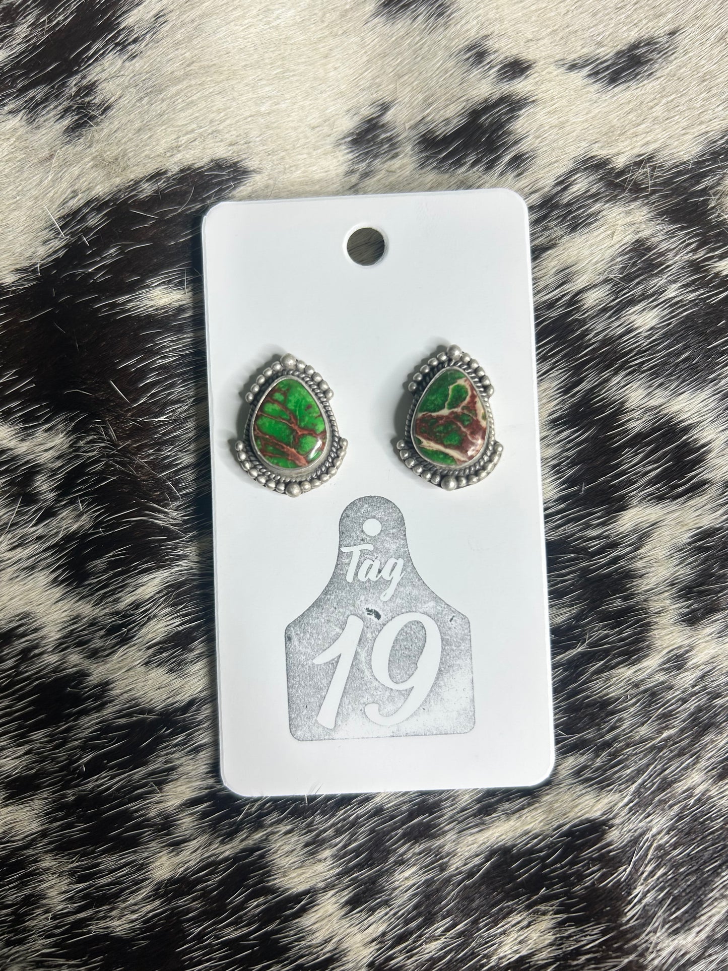 Sea Sediment Jasper Stud Earrings