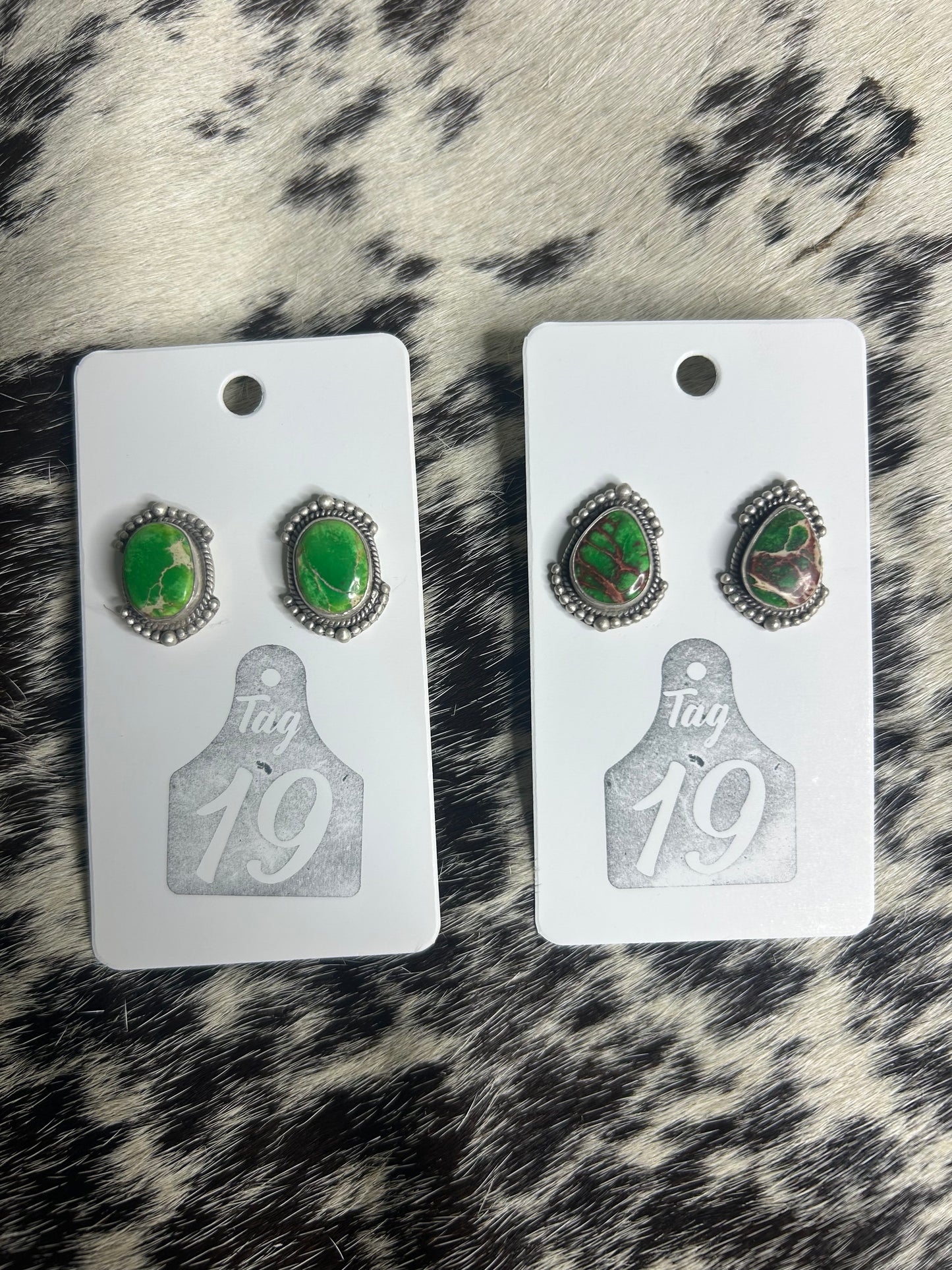 Sea Sediment Jasper Stud Earrings