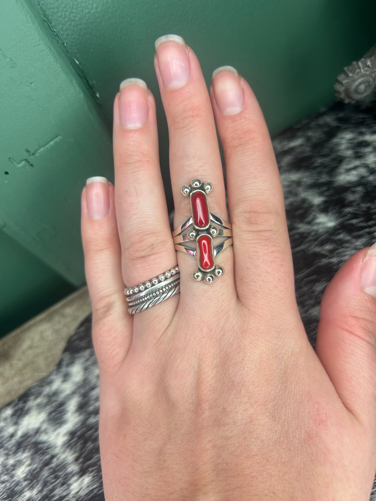 Red Coral Ring