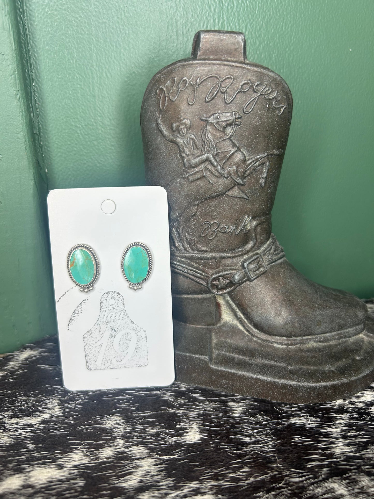 Royston Turquoise Stud Earrings