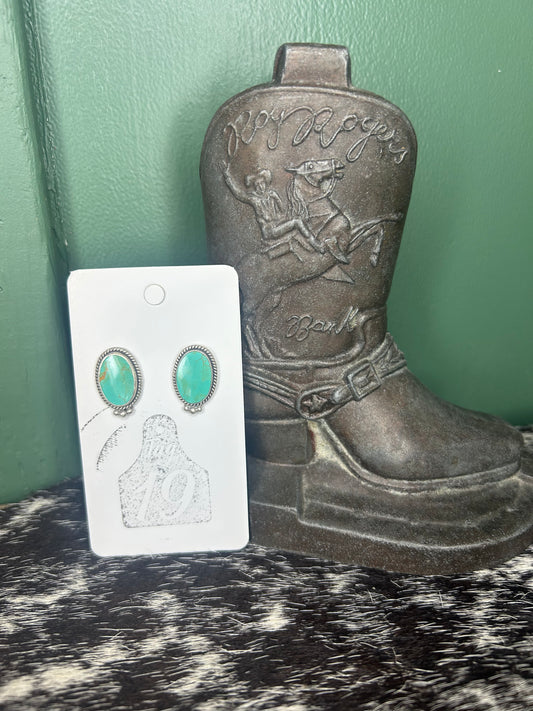 Royston Turquoise Stud Earrings
