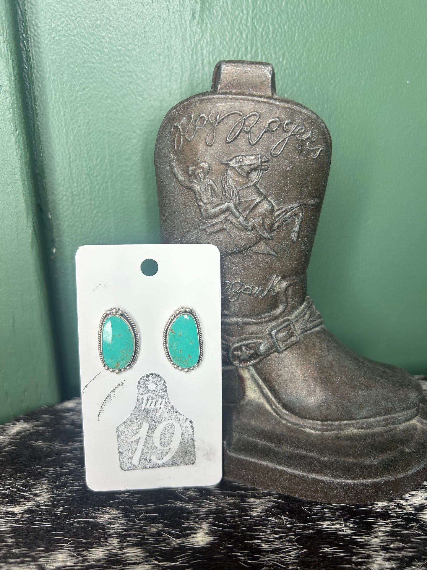Royston Turquoise Stud Earrings