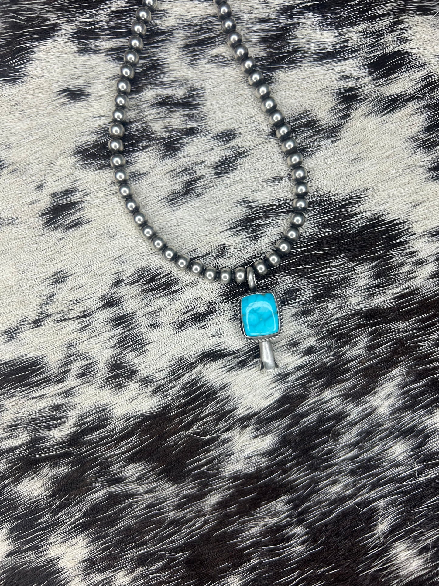 Turquoise Blossom Mini Pendent