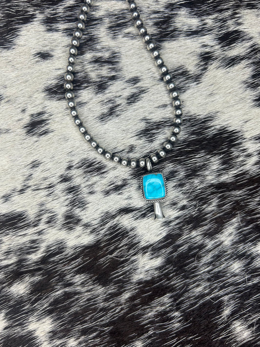 Turquoise Blossom Mini Pendent