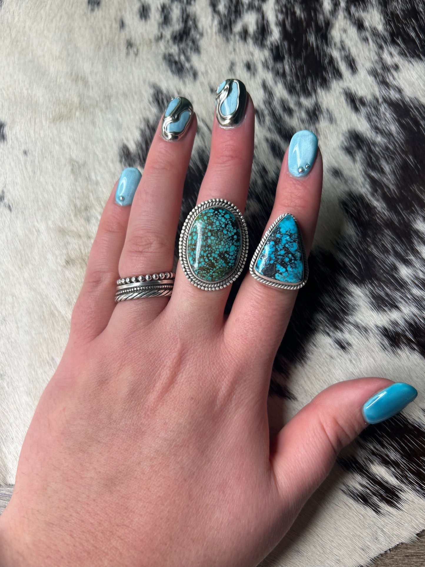 Hubei Turquoise Rings